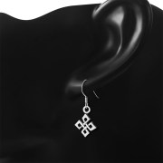 Plain Celtic Knot Dangle Silver Earrings, ep273